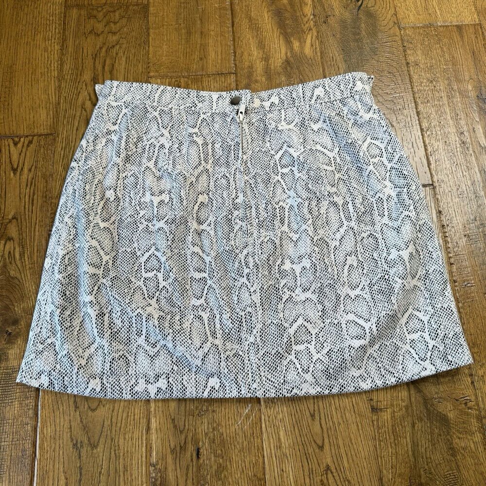 Free People Midnight Magic Snake Print Zip Mini Skirt Womens Size 4 - Picture 6 of 7